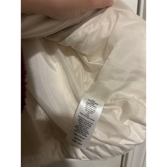 NWOT Talbots Women’s White Down Feather Vest Coat Size Large - Picture 6 of 7